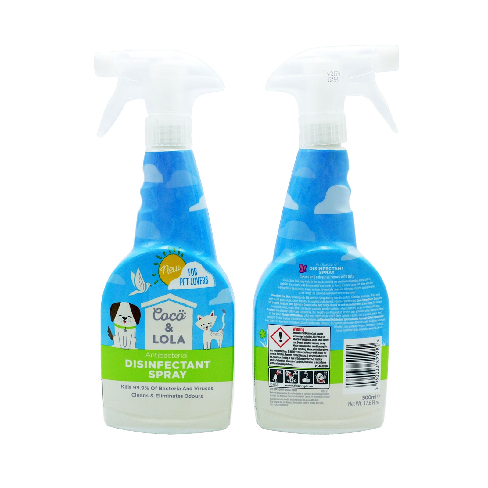 Coco & Lola Antibacterial Disinfectant Spray 500ml Coco & Lola Antibacterial Disinfectant Spray 500ml